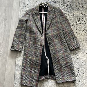 Topshop plaid coat!